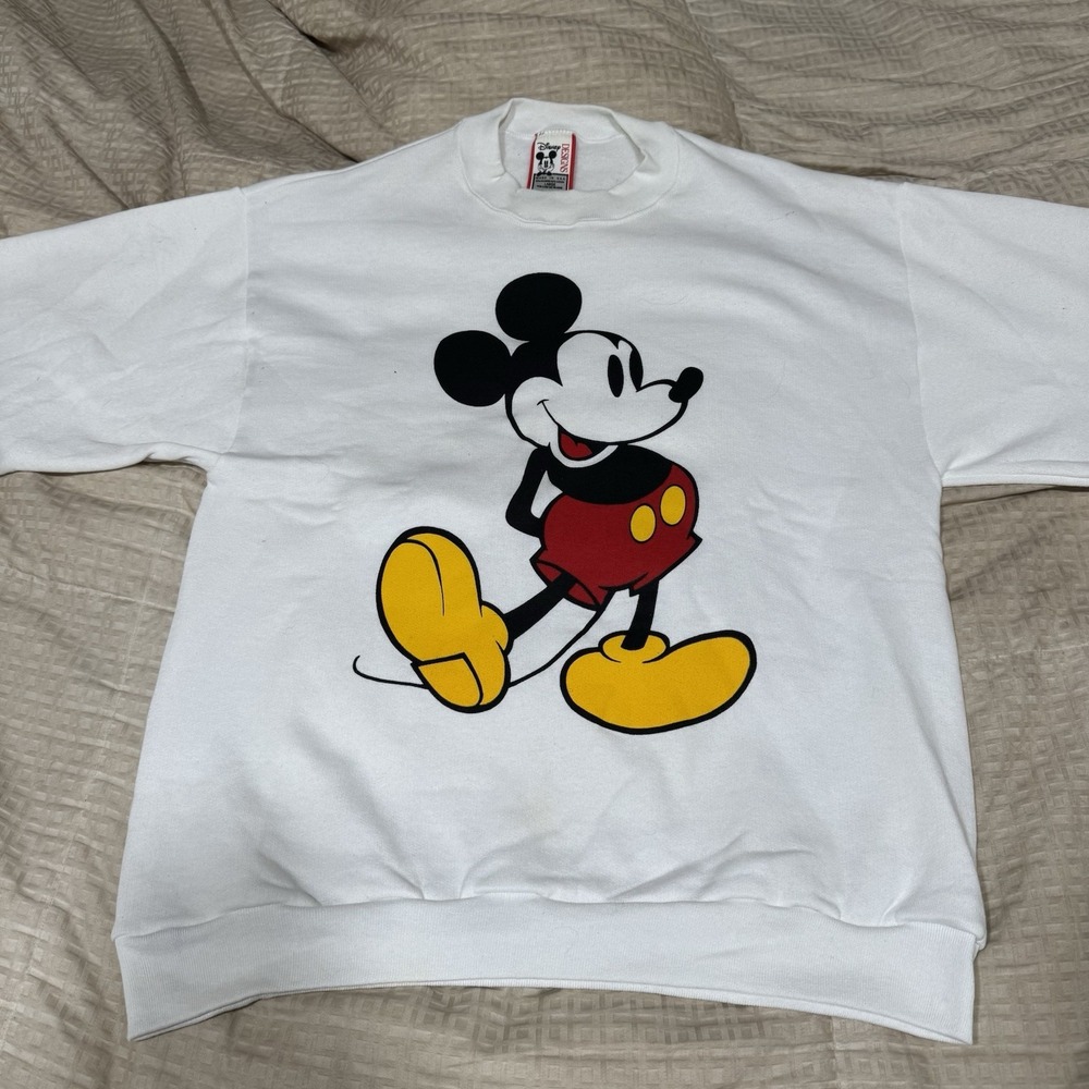 Vintage Mickey Mouse Disney Designs Sweatshirt Crewneck 1980s Made in USA Large - Picture 6 of 10